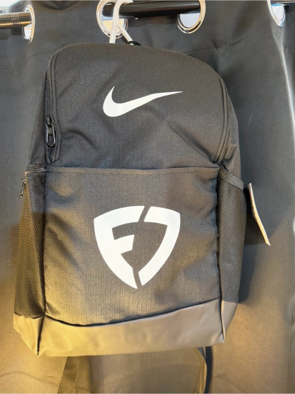 Nike Black Men's Backpack with Fan Duel Casino Logo